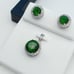 925 Sterling Silver Cubic Zircon Jewelry Set, UU1P7A7040