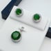 925 Sterling Silver Cubic Zircon Jewelry Set, UU1P7A7040