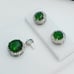 925 Sterling Silver Cubic Zircon Jewelry Set, UU1P7A7040