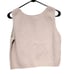 Beige Textured Sleeveless Sweater Vest Size Medium