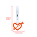 NEW 2PCS ARROW LOVE HEART ORANGE JDM TSURIKAWA RING WHITE Handle Strap Drift