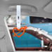 NEW 2PCS ARROW LOVE HEART ORANGE JDM TSURIKAWA RING WHITE Handle Strap Drift