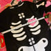 Skeleton heart onesie