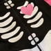 Skeleton heart onesie