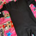 Skeleton heart onesie