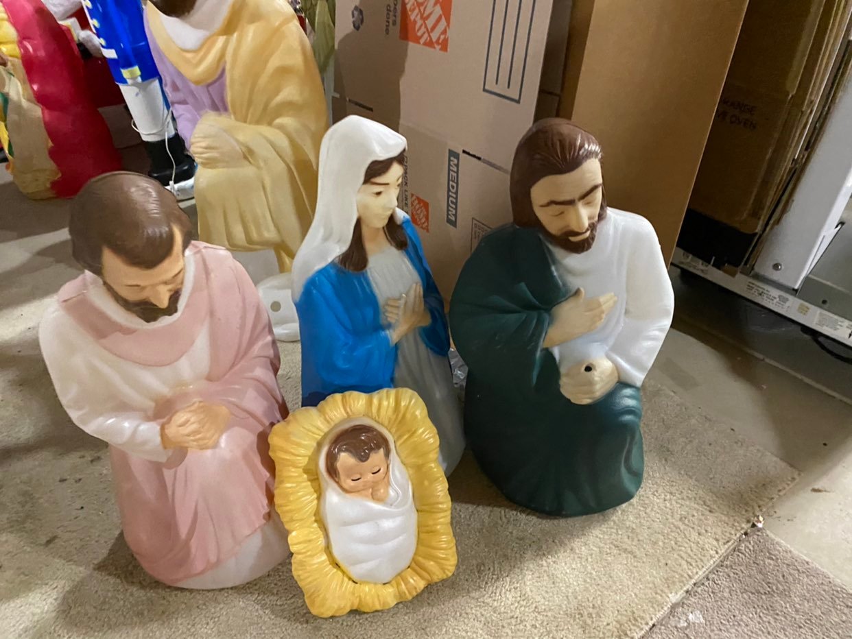 Nativity set blowmold