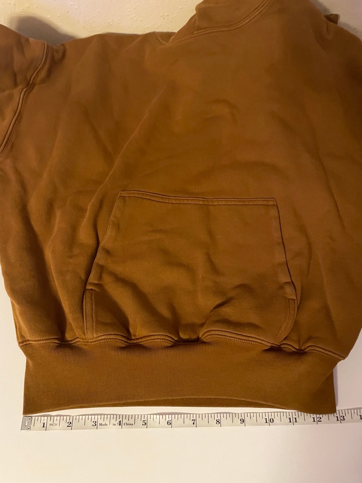 Yeezy Gap Pullover Light Brown Cropped Style Hoodie Youth Size Large