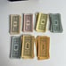 Vintage 1935-1946 Monopoly Game Board & Pawns Money Property Cards Wood Houses