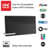 Amplified indoor flat HDTV antenna