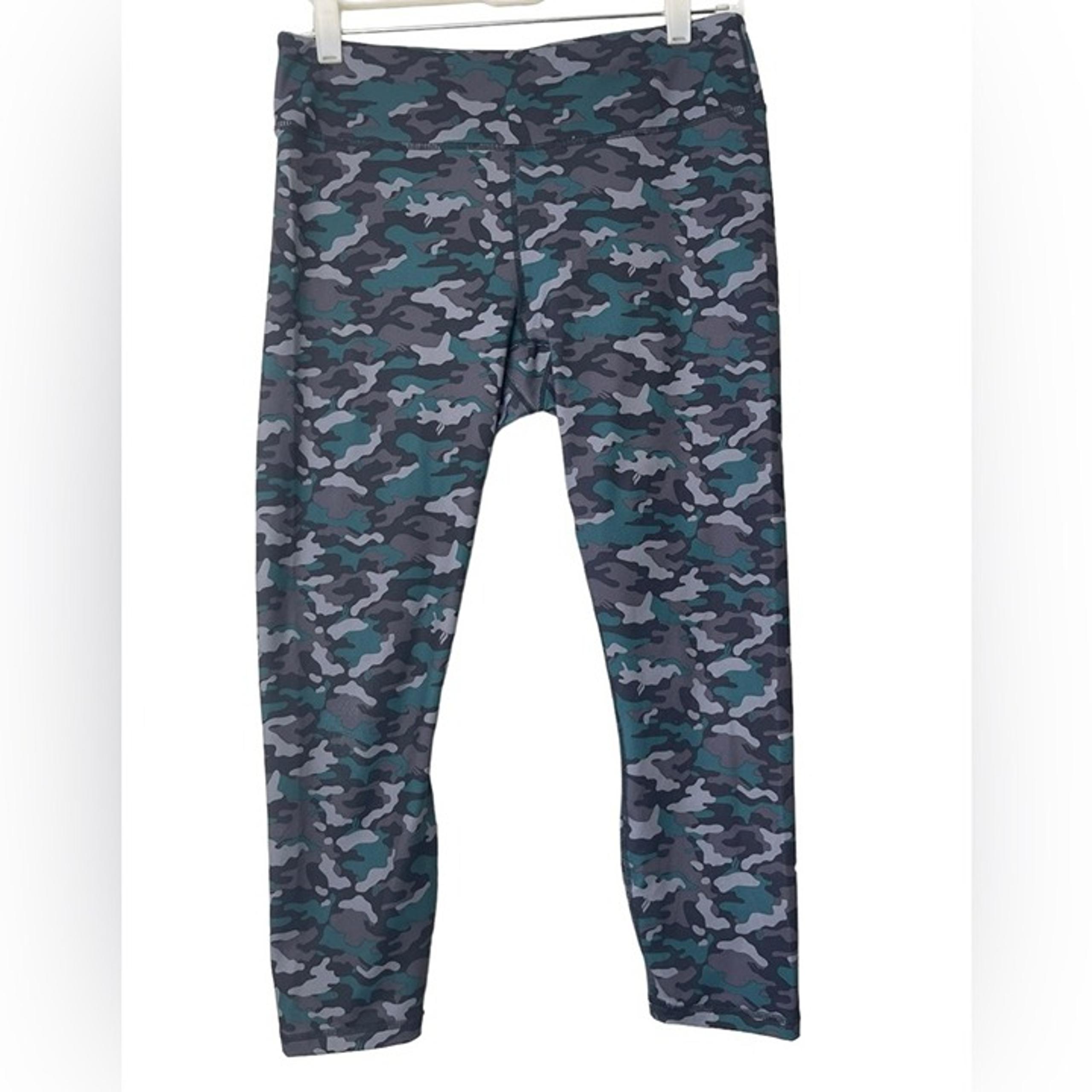 Fabletics Powerhold Camo 7/8 Workout Comfy Altheasure High Waisted Leggings M