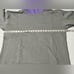 Homme femme hoodie sweater sweatshirt gray purple 100% cotton size large