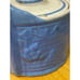 Vintage Blue Stoneware lidded kitchen salt cellar container