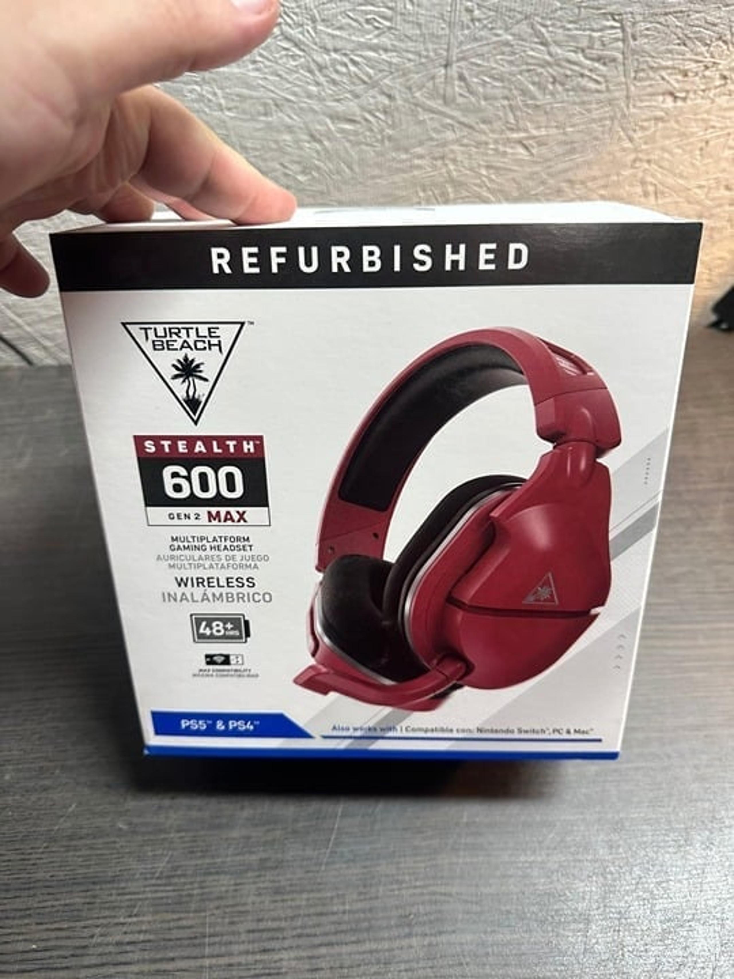 Turtle Beach Stealth 600 Gen 2 Max Wireless Gaming Headset PS5, PS4, PC Red
