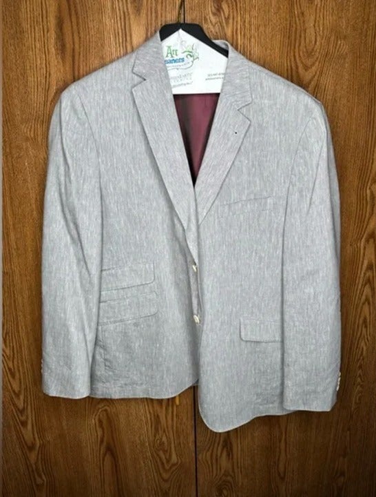 Kroon Grey and Maroon Blazer Size 42R