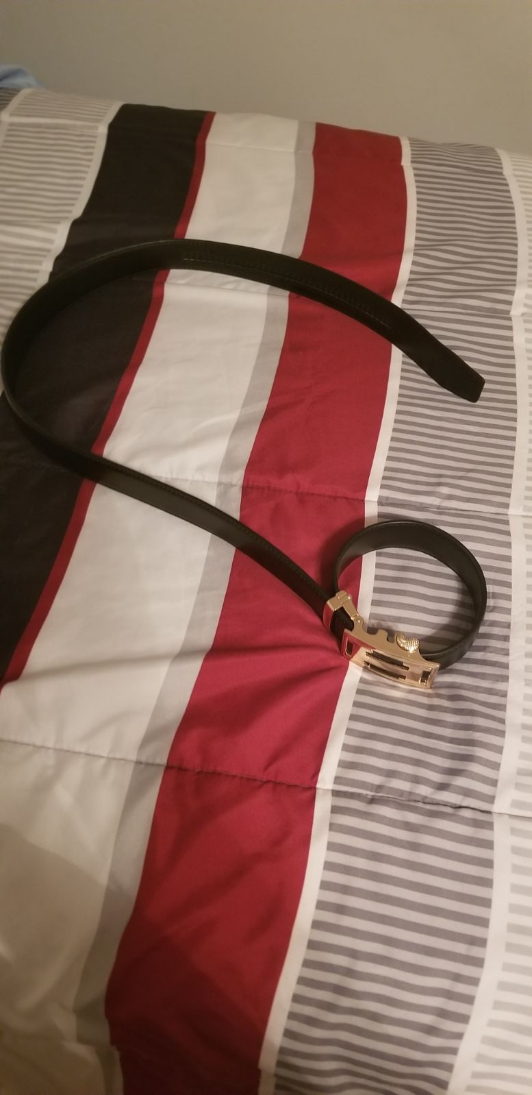 A shiny belt