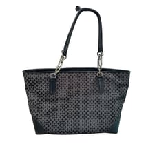COACH Madison Black Needlepoint 26767 Tote Shoulder Handbag