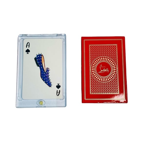 CHRISTIAN LOUBOUTIN LIMITED EDITION PLAYING CARD - ACE OF - Case Included