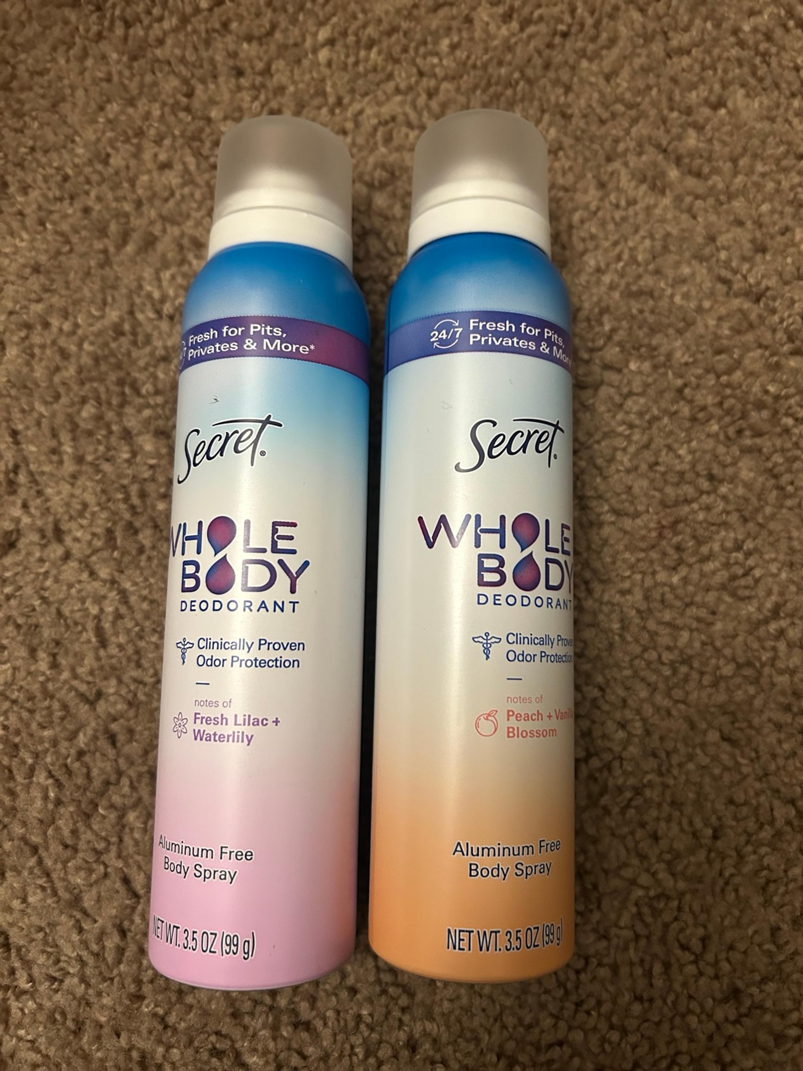 Whole body deodorant