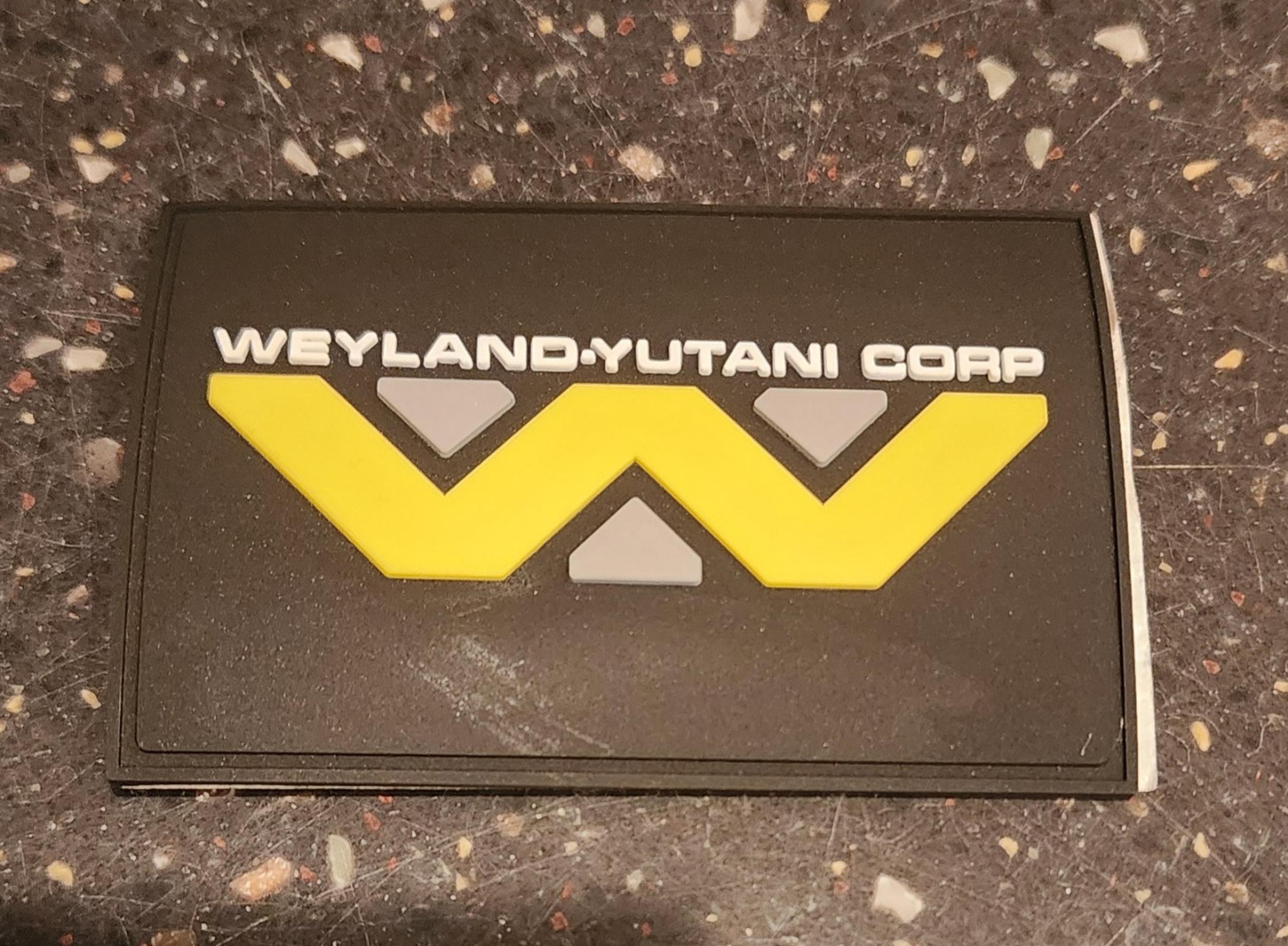 Alien Movie Weyland Yutani Corp Logo 1.25 Inches Wide rubber sticker