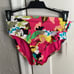 NWT Anne Cole Womens Printed Hardware Mid-Rise Bikini Bottom Pink XS