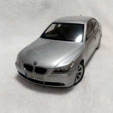 BMW 5 Series Silver Miniature Car