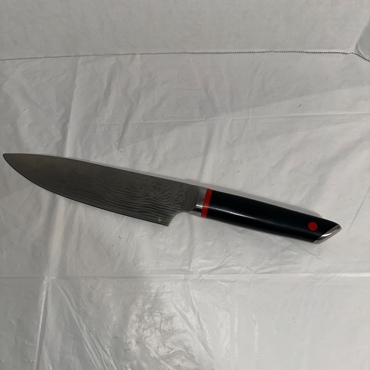 Chef Michel Thomann 8" Damascus Finish Knife With Signature & Ergonomic Handle