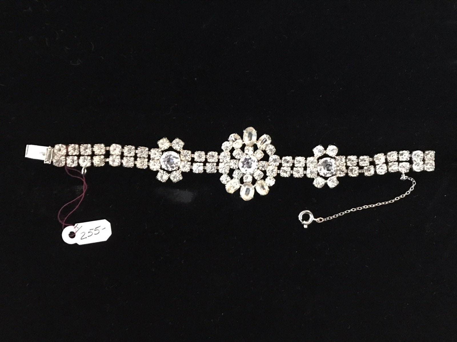 STERLING KRAMER RHINESTONE BRACELET