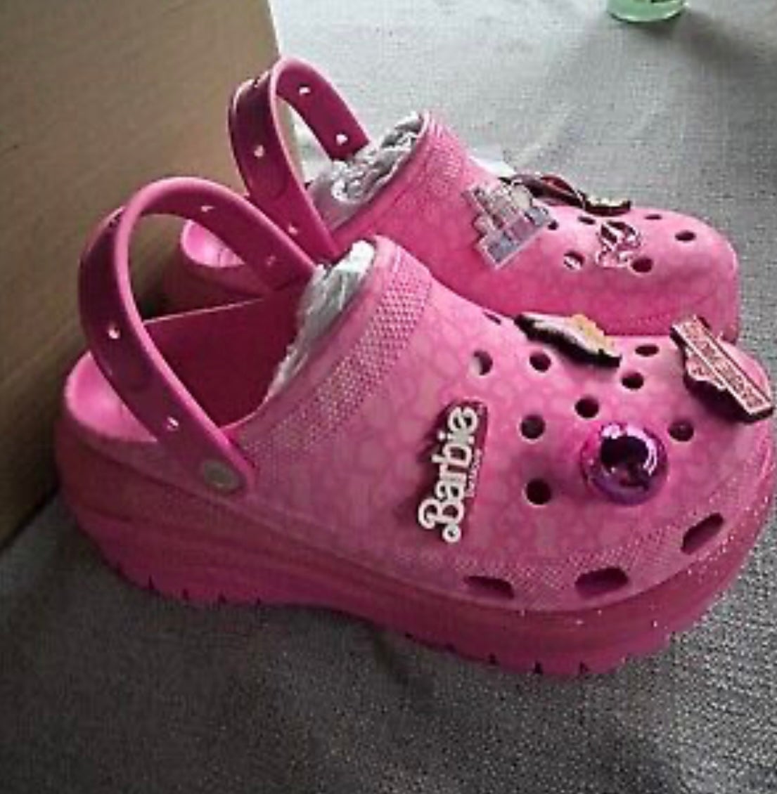 Barbie Mega crush crocs size 9