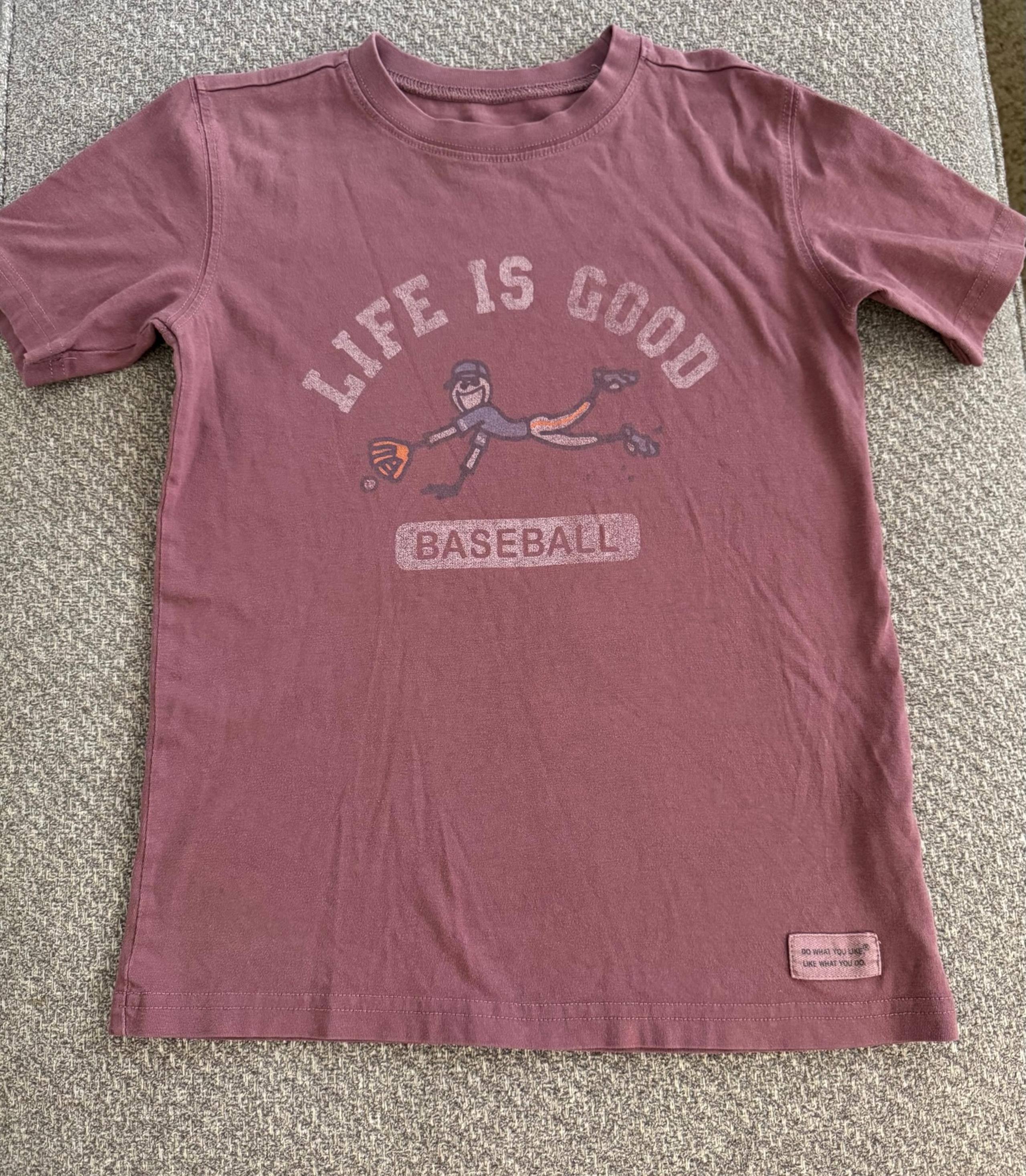 Life Is Good boys 5/6 baseball T-shirt