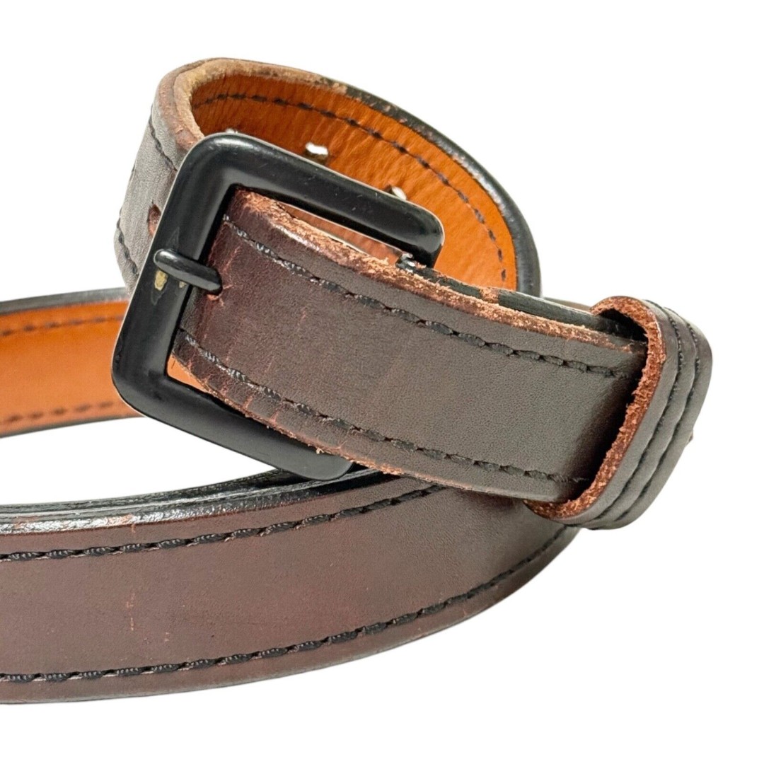 Beltman Gun Belt EDC CCW Concealed Carry Drk Brown 1 Strap Black Buckle Mens 52