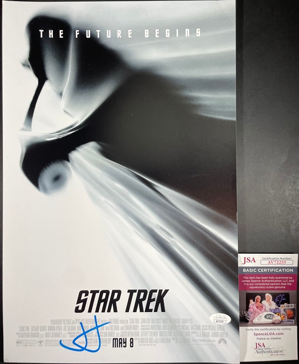 J.J. Abrams Signed Star Trek (2009)11x17 Movie Poster A Autograph JSA COA