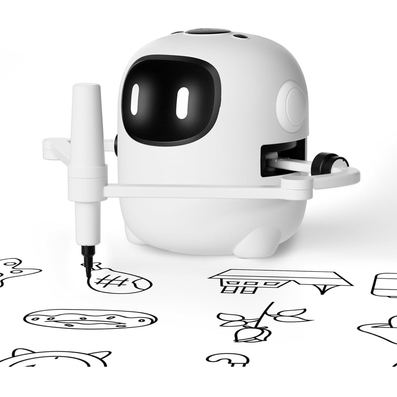 Drawing Robot for Kids with 150 Cards, Voice Interactive Educational