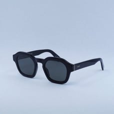New RetroSuperFuture SALUTO BLACK 9FP Sunglasses - Black Frame, Grey Lenses