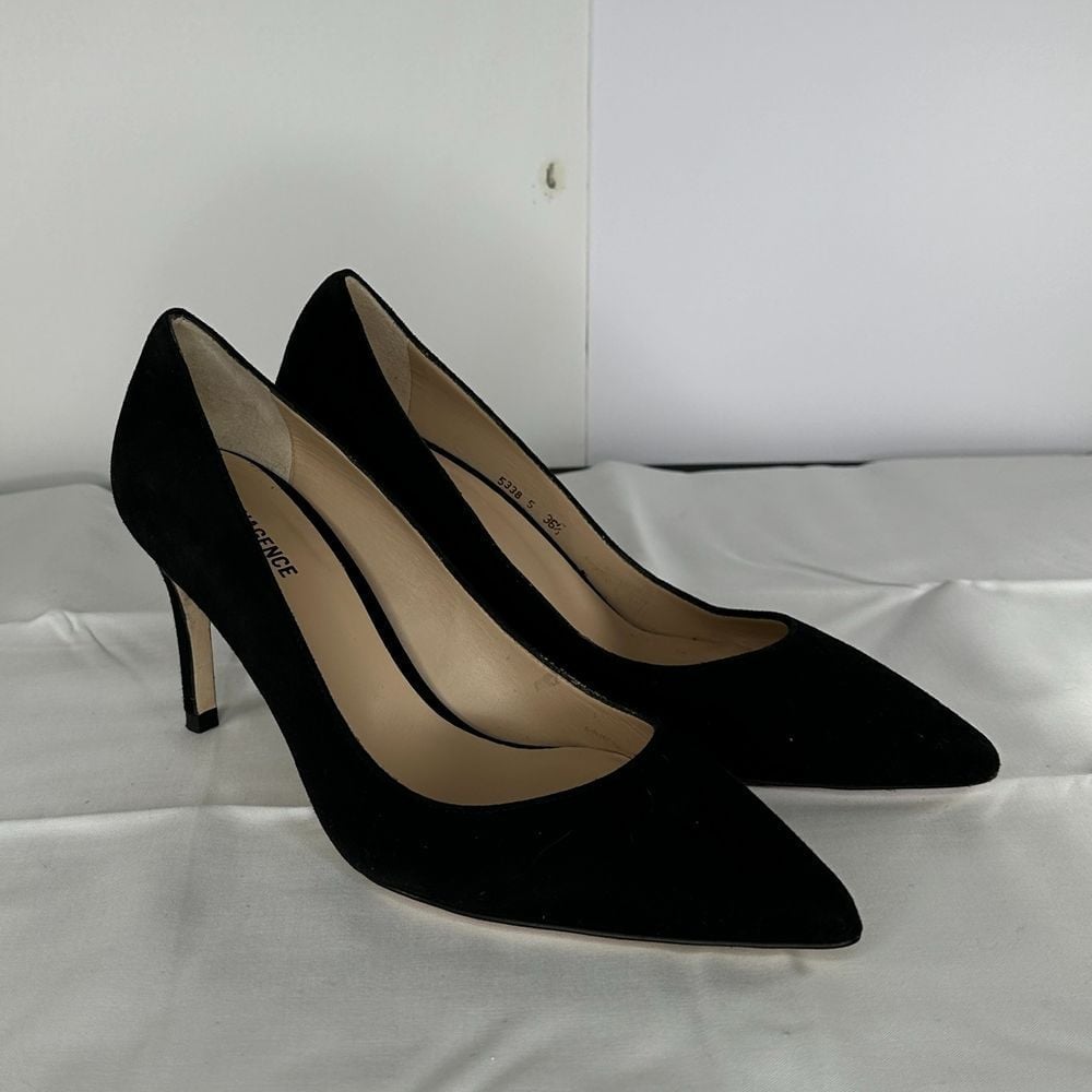 L'Agence High Heels Size (US-5.5) Pointed toe, 3.25 Platform in Black Color