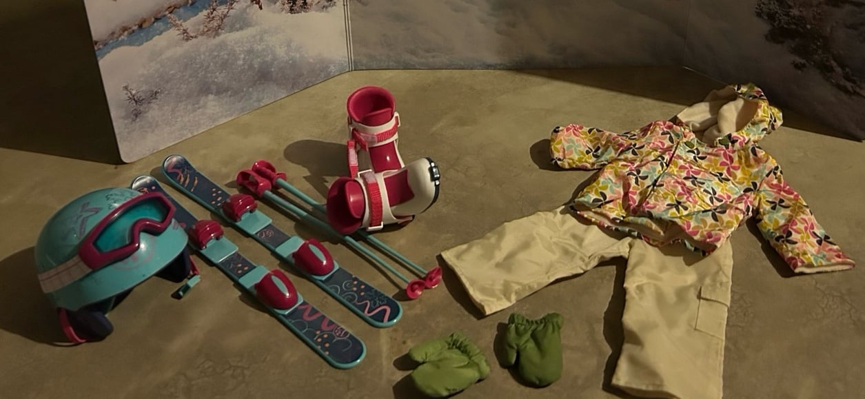 American Girl Ski Set Lot