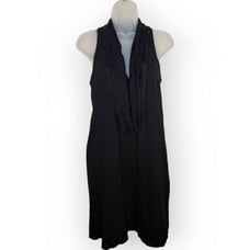 Development by Erica Davies Women's Y2K Cowl Neck Sleeveless Mini Dress Black si