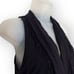 Development by Erica Davies Women's Y2K Cowl Neck Sleeveless Mini Dress Black si