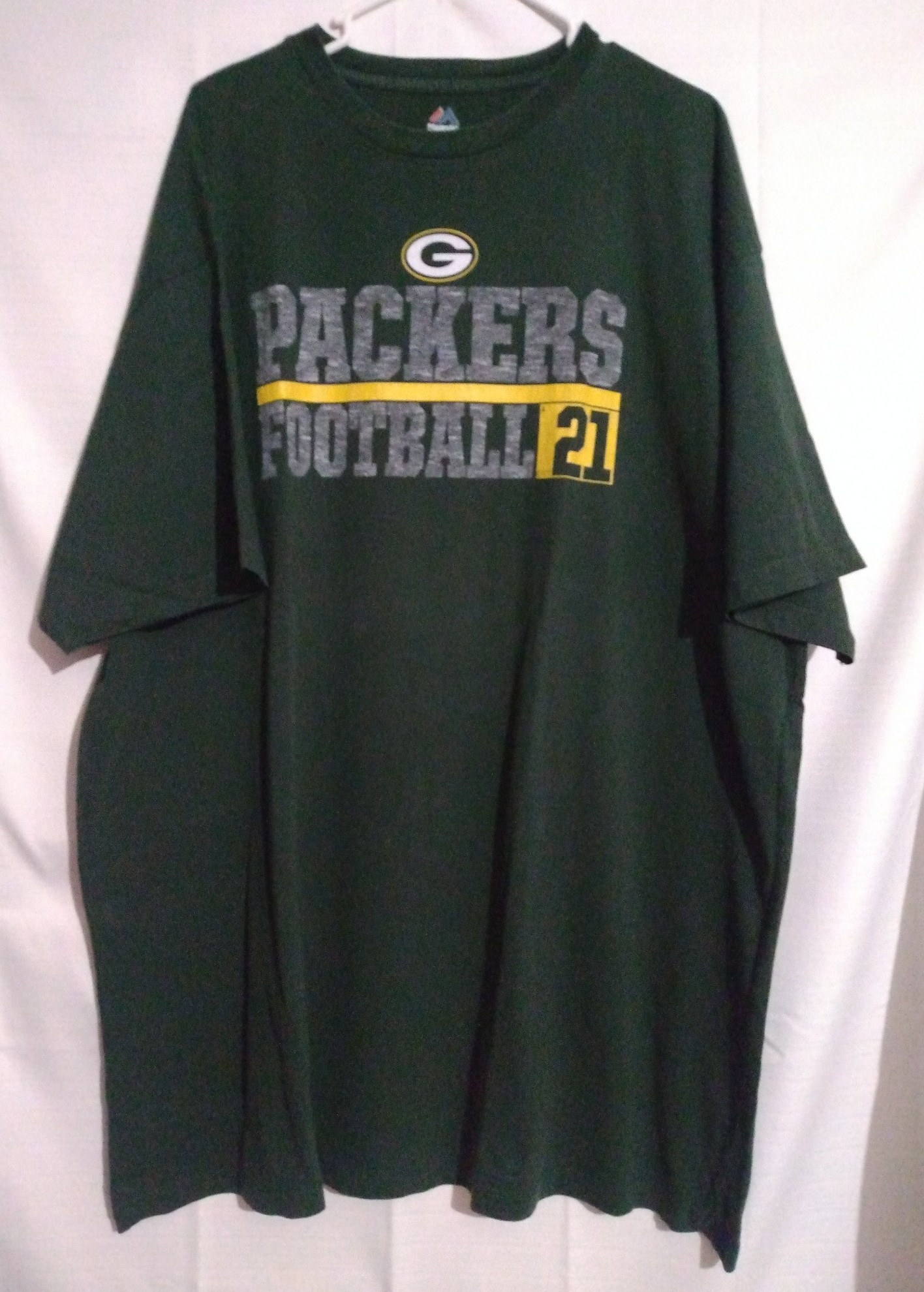 Majestic NFL Green Bay Packers Football 3XLT Big &Tall Classic Crew Neck T-shirt