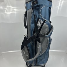 Precise Golf Carry Stand Bag 4 Pockets 8 Way Blue & Gray