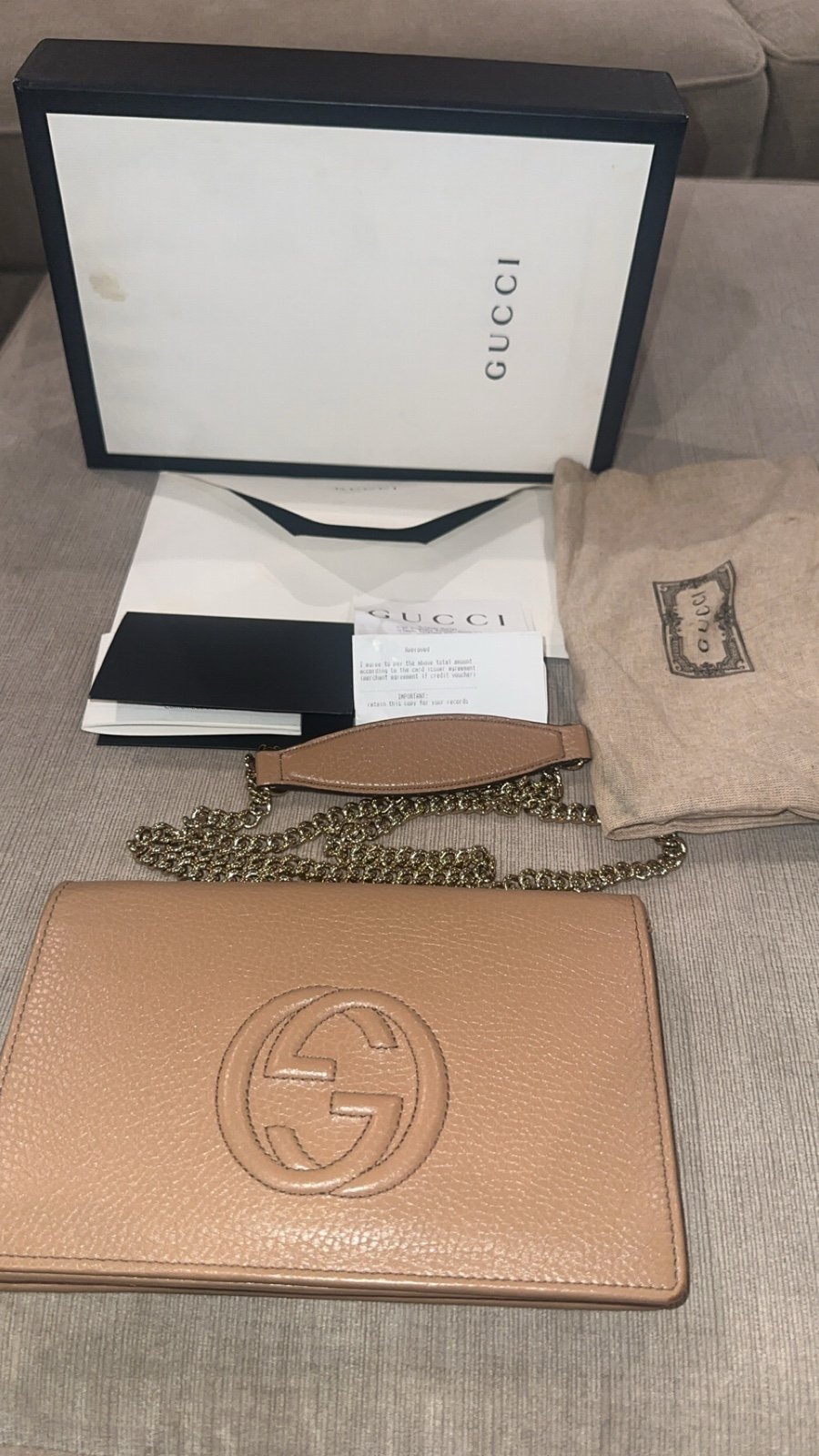 100% Authentic Gucci Interlocking G Soho purse