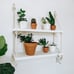 Bathroom shelf, floating shelf, hanging shelf, rope shelf, wooden home decor