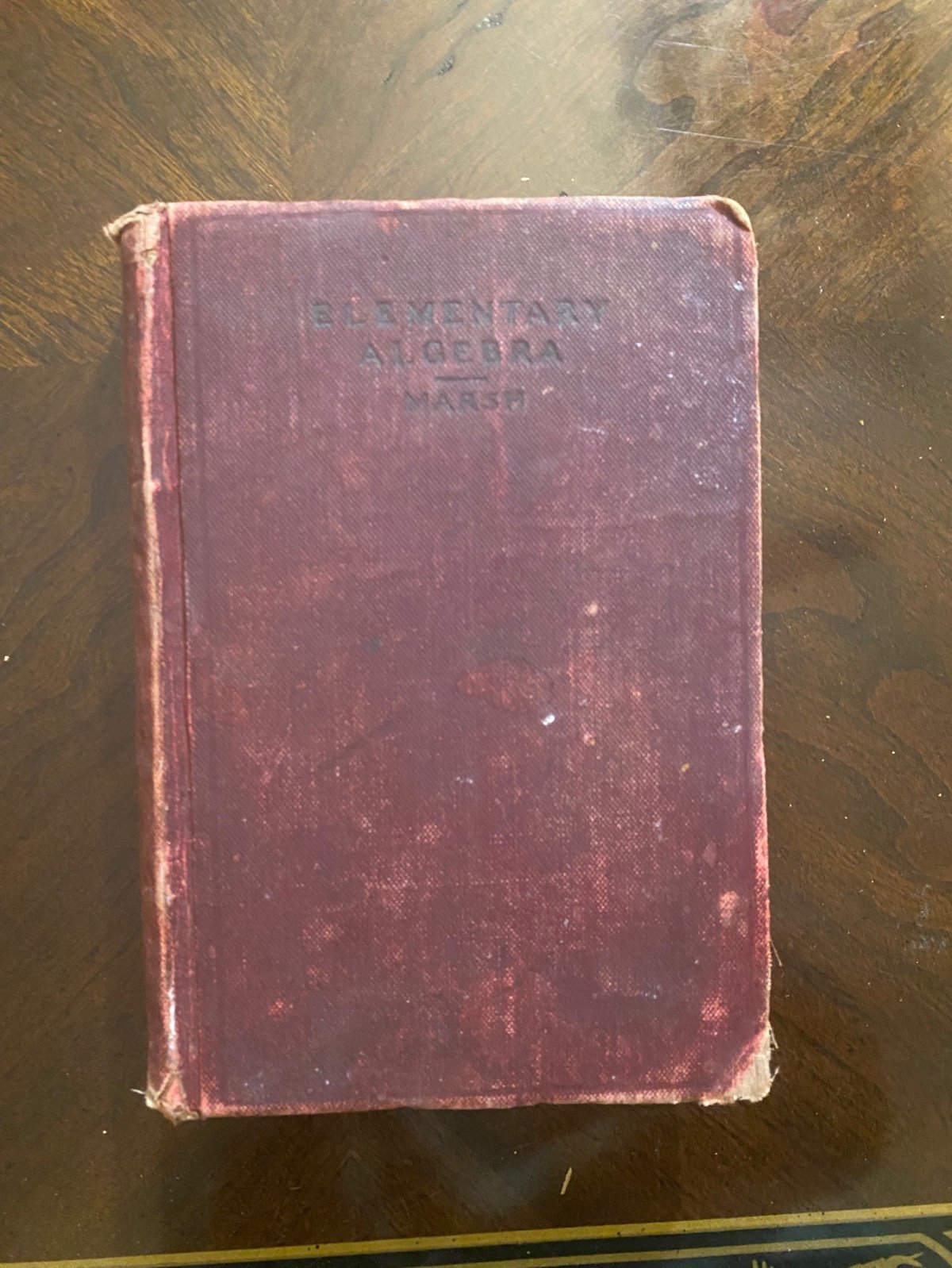 Antique Elementary Algebra Textbook