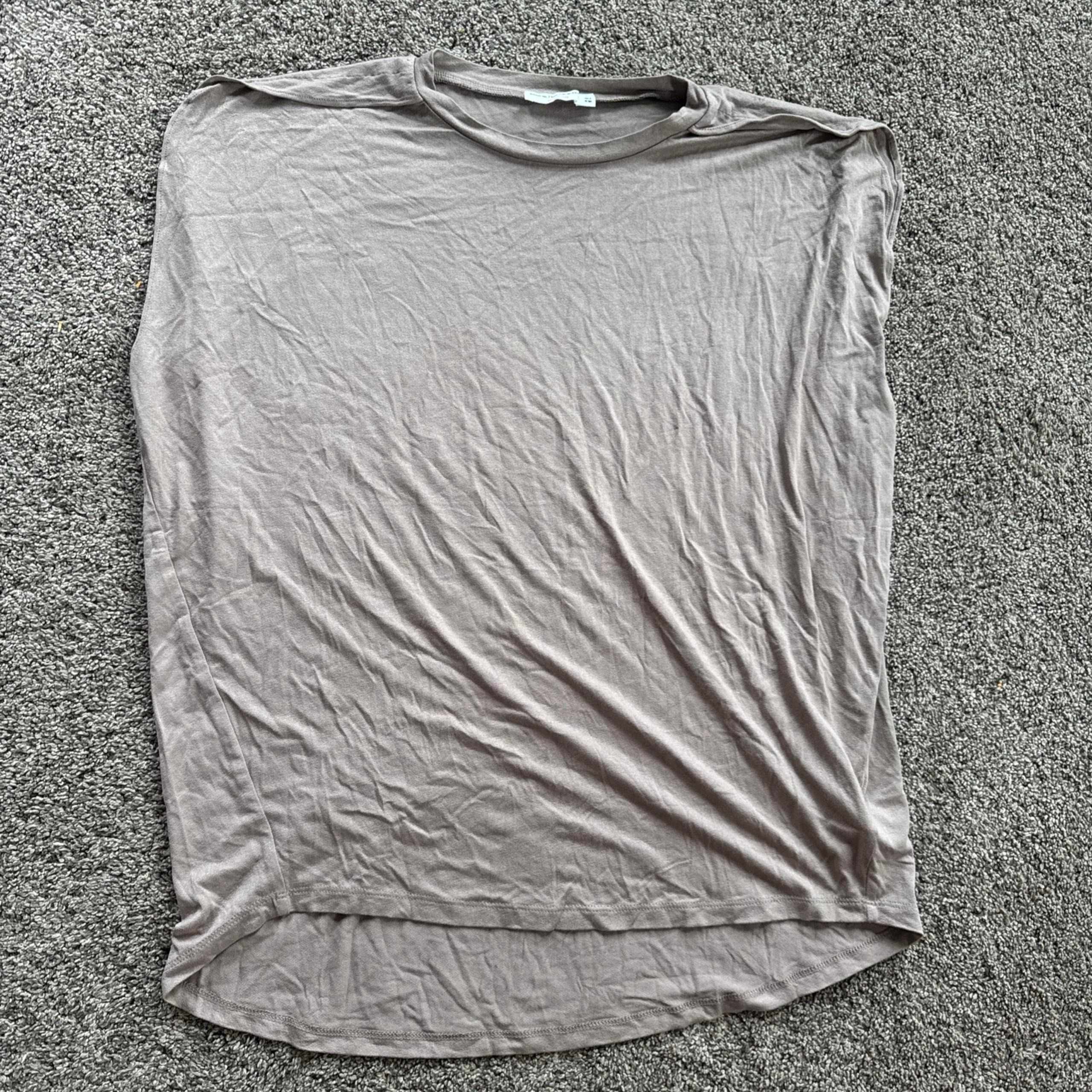 Double Zero Large Womens Beige Tee nwot