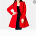 NWOT City chic 18 Scarlet Clean Cut Coat