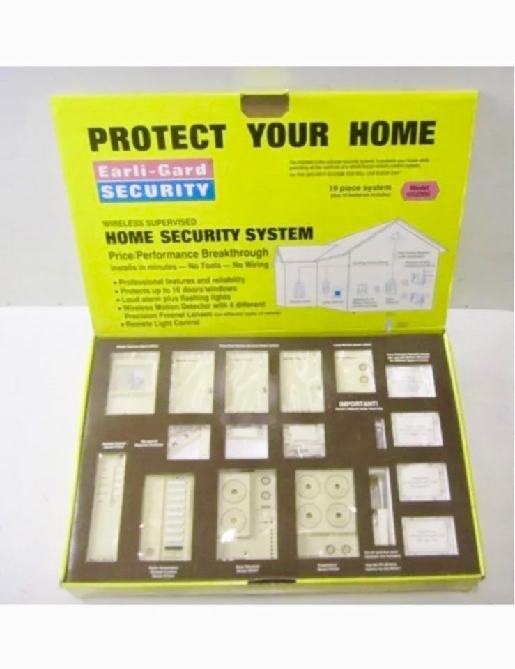 Earli-Gard Security Wireless Supervised Home Security System Model HS2000 NIB