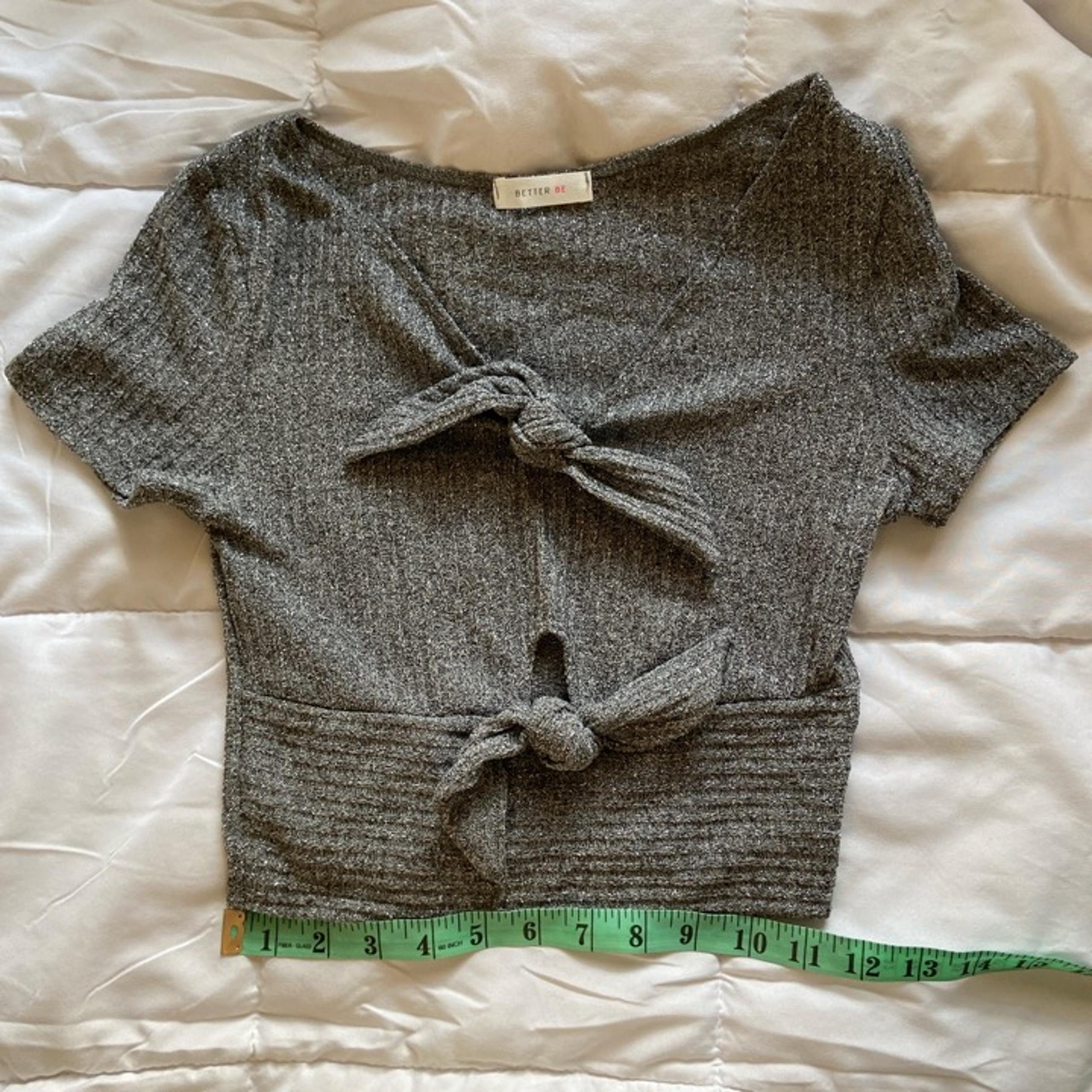 Dolls Kill gray bowtie baby tee