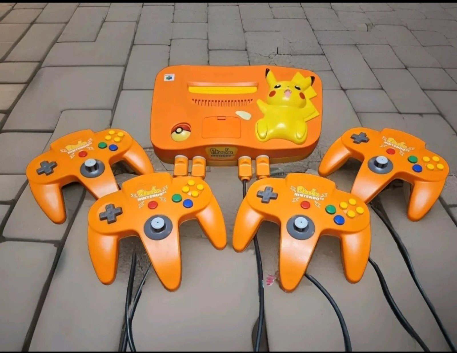 Limited Edition Orange Pikachu Nintendo 64 Pokémon Console