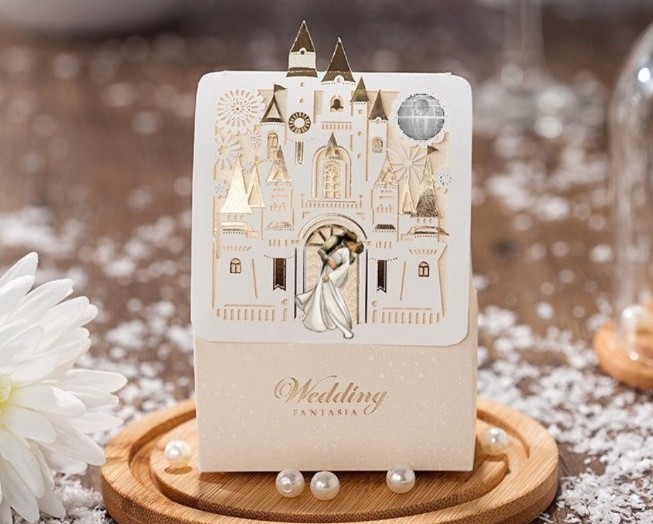 Star Wars Disney wedding candy gift favor boxes Princess Leia & Han Solo 50ct