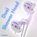 Dual shower head; chrome by oxygenics