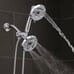 Dual shower head; chrome by oxygenics